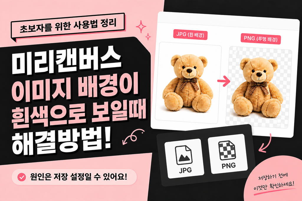 미리캔버스 배경 제거 후 흰색으로 보일 때, 투명하게 저장하는 방법 미리캔버스 이미지 배경이 흰색으로 보일 때 해결 방법